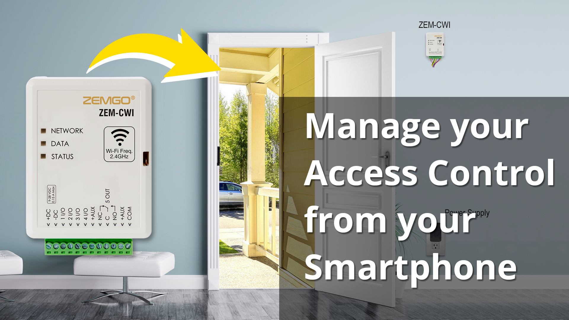 Zemgo Smart Controller Mobile WiFi for com : Access Control FPC